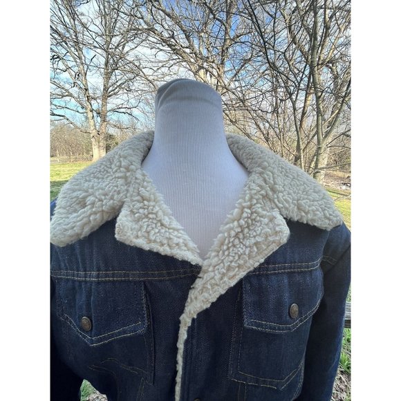 Raritan Denim Jacket with Sherpa Lining Mens 38 - Picture 7 of 16